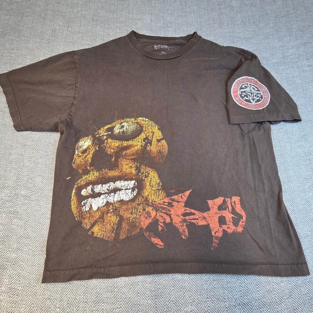 Travis Scott Utopia Tour T-Shirt XL Brown Graphic Cactus Jack Merch 2023
